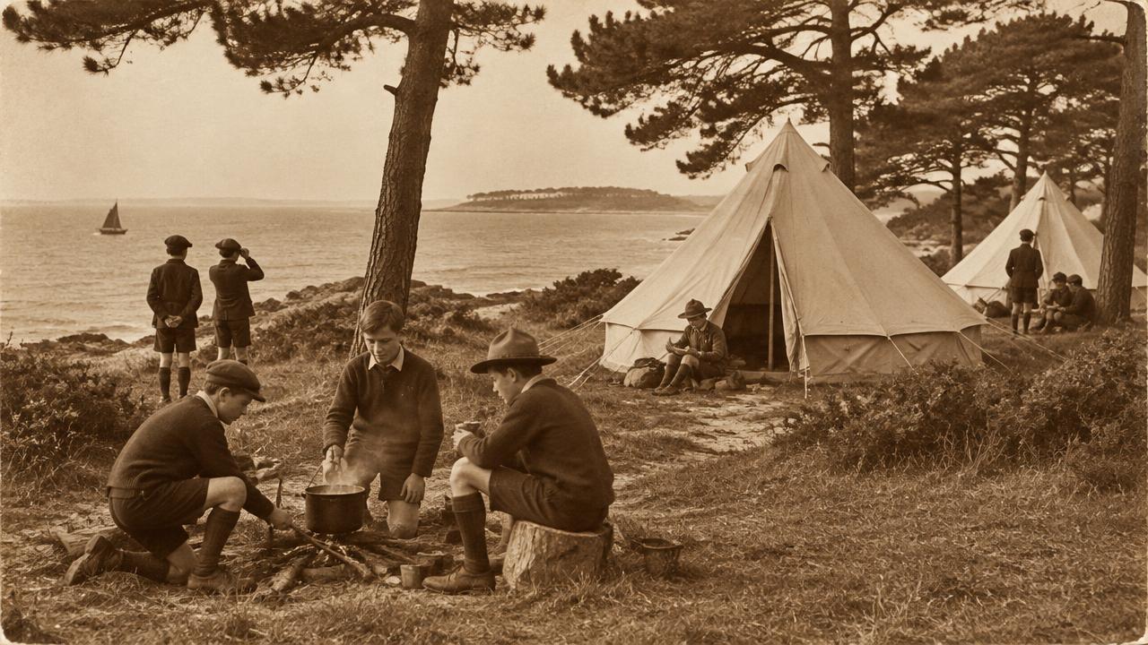 Brownsea: il primo campo scout
