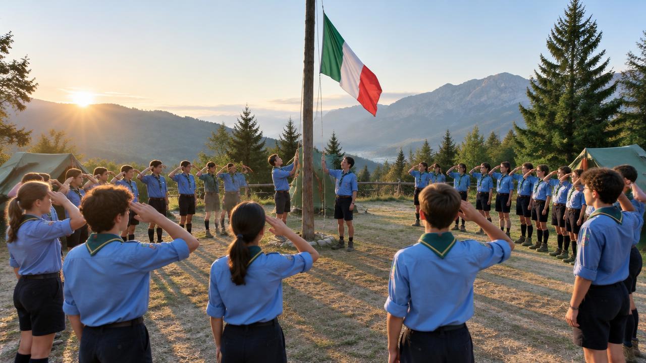 L’alzabandiera scout: profili educativi e pratici