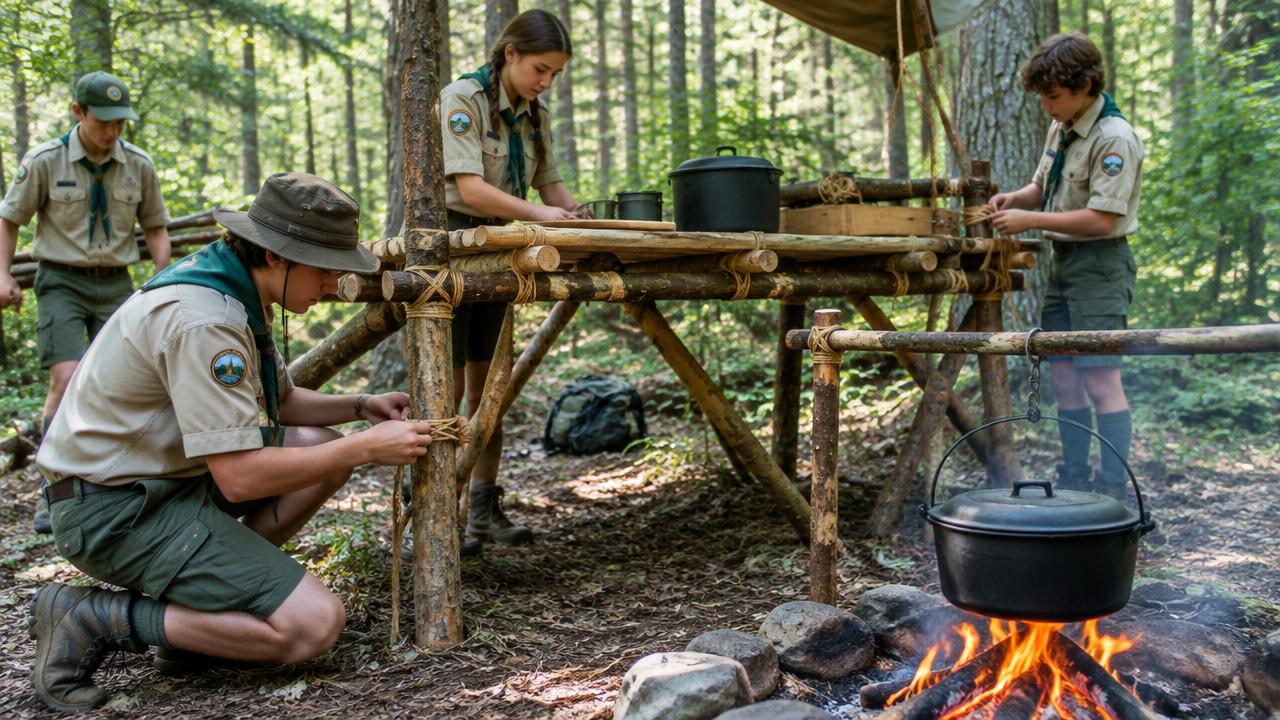 Costruire una cucina al campo estivo